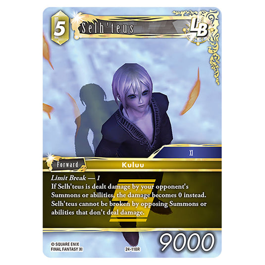Selh'teus 24-118R card from the Final Fantasy set Hidden Legends