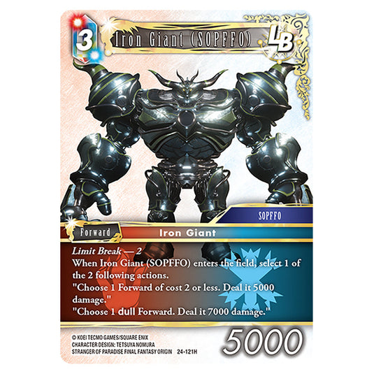 Iron Giant (SOPFFO) 24-121H card from the Final Fantasy set Hidden Legends