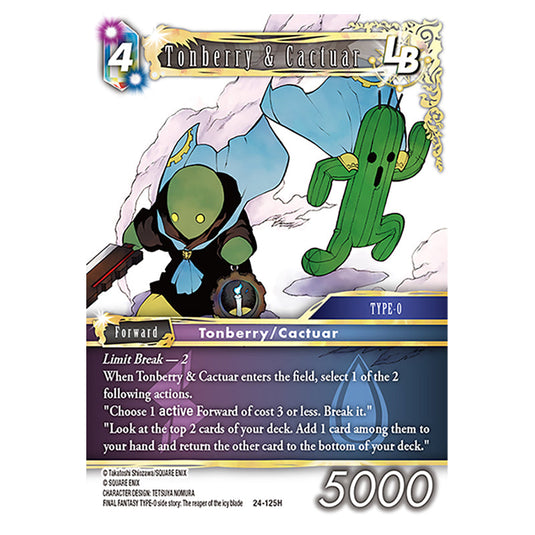 Tonberry & Cactuar 24-125H card from the Final Fantasy set Hidden Legends