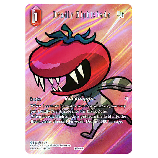 Deadly Nightshade 24-004R-a card from the Final Fantasy set Hidden Legends