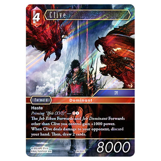 Clive 24-005L card from the Final Fantasy set Hidden Legends