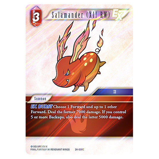 Salamander (XII RW) 24-008C card from the Final Fantasy set Hidden Legends