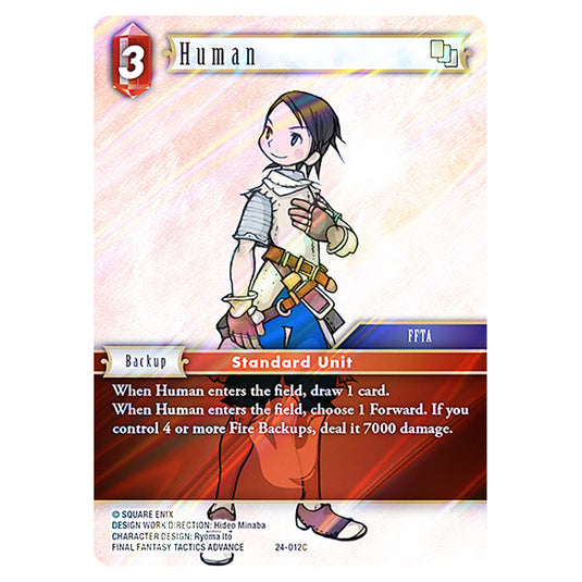 Human 24-012C card from the Final Fantasy set Hidden Legends