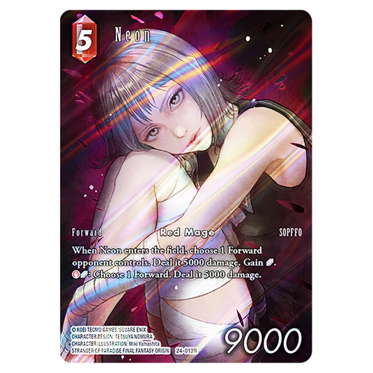 Neon 24-013R-a card from the Final Fantasy set Hidden Legends
