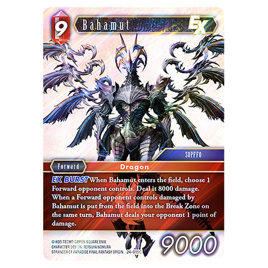 Bahamut 24-015C card from the Final Fantasy set Hidden Legends