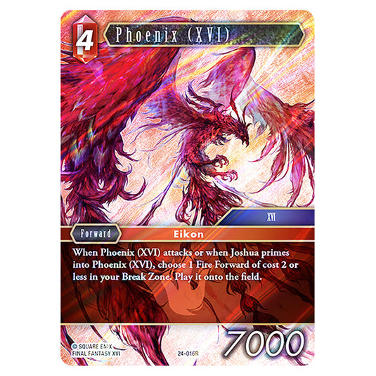 Phoenix (XVI) 24-016R card from the Final Fantasy set Hidden Legends