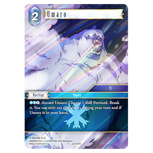 Umaro 24-019R card from the Final Fantasy set Hidden Legends