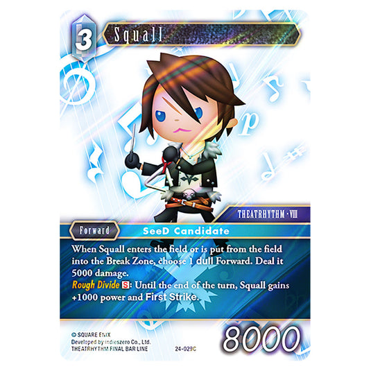 Squall 24-029C card from the Final Fantasy set Hidden Legends