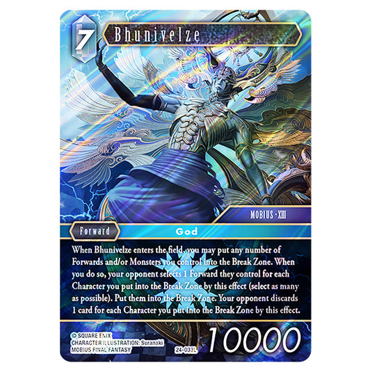 Bhunivelze 24-033L card from the Final Fantasy set Hidden Legends