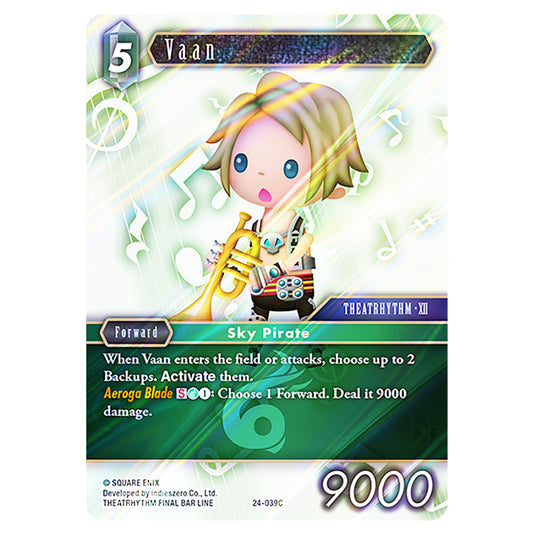 Vaan 24-039C card from the Final Fantasy set Hidden Legends