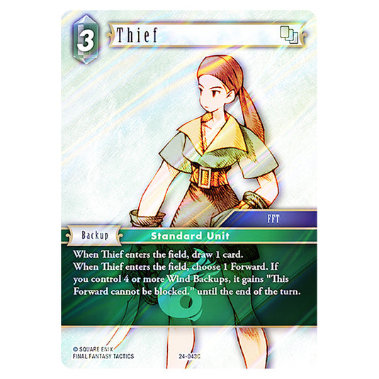 Thief 24-043C card from the Final Fantasy set Hidden Legends