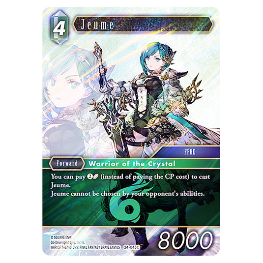 Jeume 24-045C card from the Final Fantasy set Hidden Legends