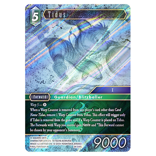 Tidus 24-048L card from the Final Fantasy set Hidden Legends