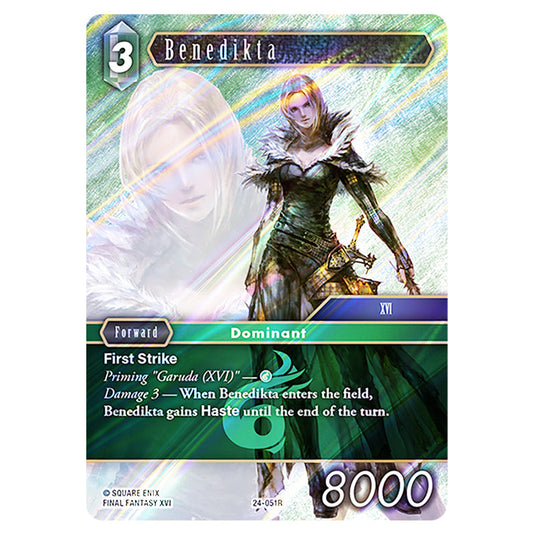 Benedikta 24-051R card from the Final Fantasy set Hidden Legends