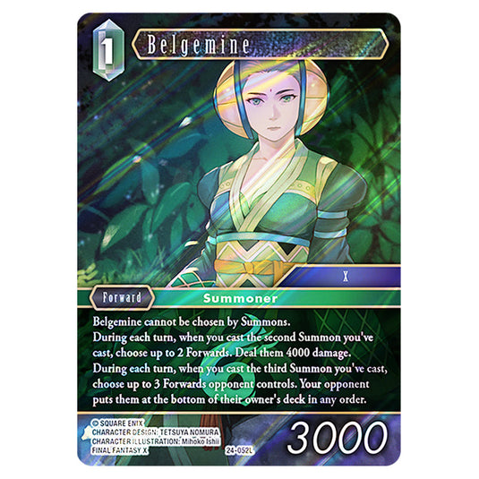 Belgemine 24-052L card from the Final Fantasy set Hidden Legends