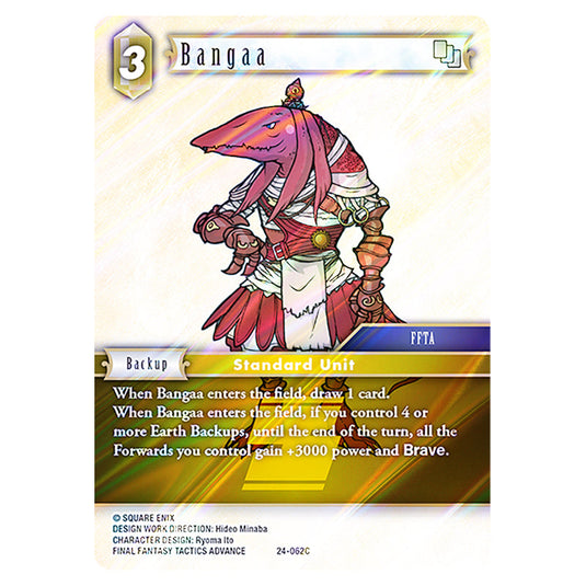 Bangaa 24-062C card from the Final Fantasy set Hidden Legends