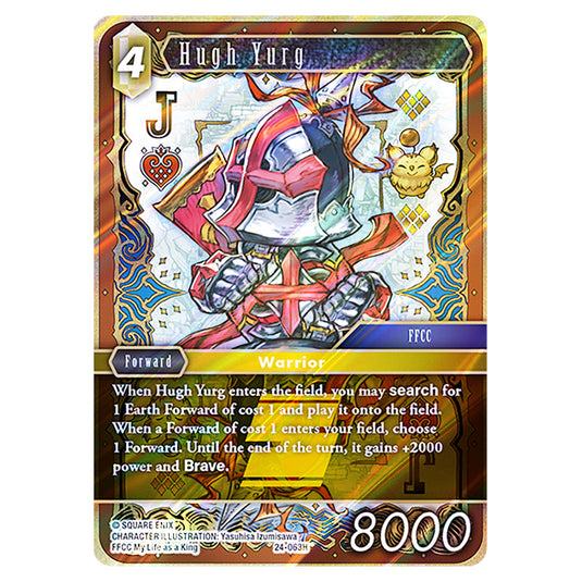 Hugh Yurg 24-063H card from the Final Fantasy set Hidden Legends