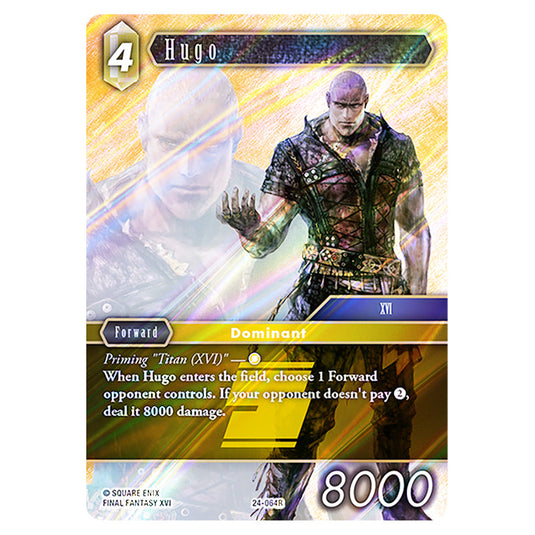 Hugo 24-064R card from the Final Fantasy set Hidden Legends