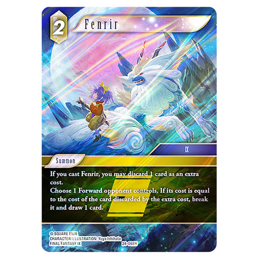 Fenrir 24-065H card from the Final Fantasy set Hidden Legends