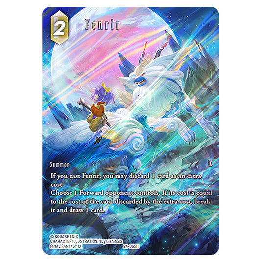 Fenrir 24-065H-a card from the Final Fantasy set Hidden Legends