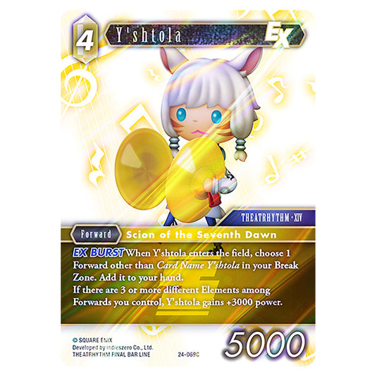 Y'shtola 24-069C card from the Final Fantasy set Hidden Legends