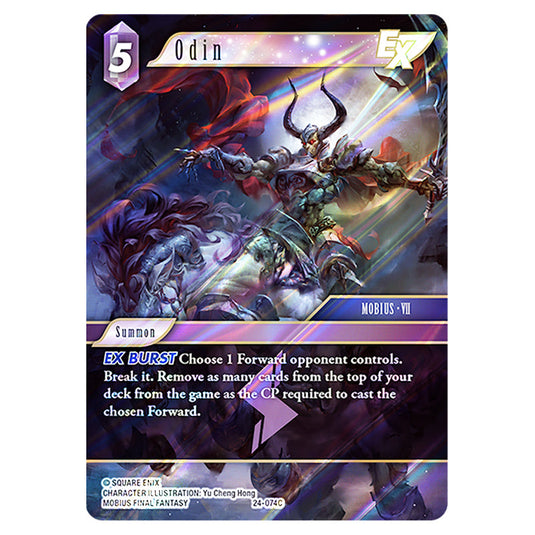 Odin 24-074C card from the Final Fantasy set Hidden Legends