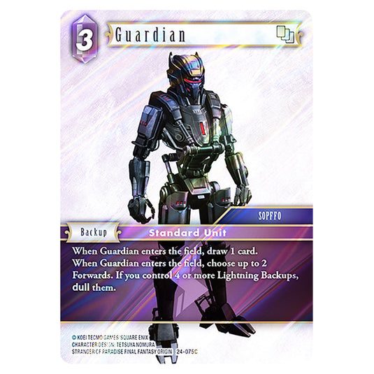Guardian 24-075C card from the Final Fantasy set Hidden Legends