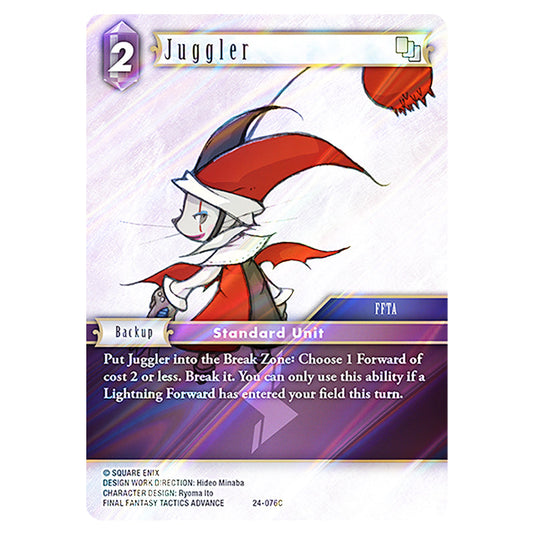 Juggler 24-076C card from the Final Fantasy set Hidden Legends