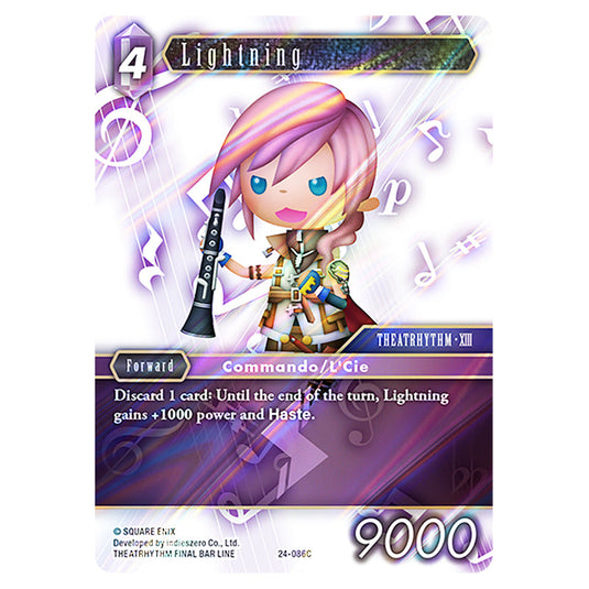 Lightning 24-086C card from the Final Fantasy set Hidden Legends