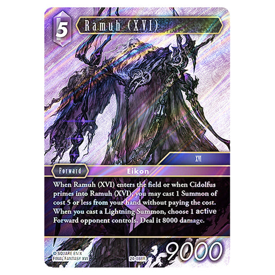 Ramuh (XVI) 24-088R card from the Final Fantasy set Hidden Legends