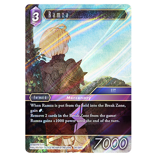 Ramza 24-089C card from the Final Fantasy set Hidden Legends