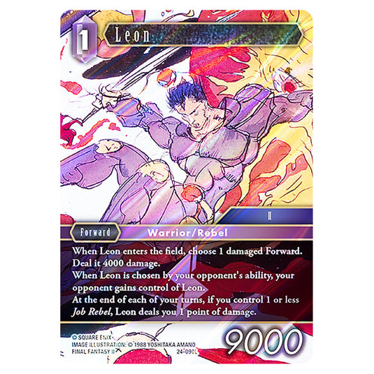Leon 24-090L card from the Final Fantasy set Hidden Legends