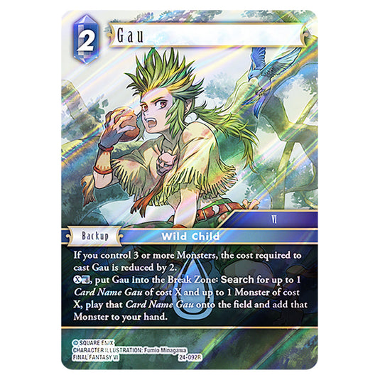 Gau 24-092R card from the Final Fantasy set Hidden Legends