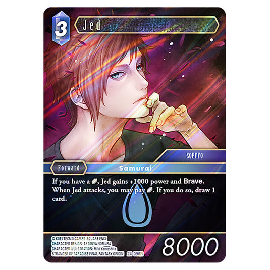 Jed 24-096R card from the Final Fantasy set Hidden Legends