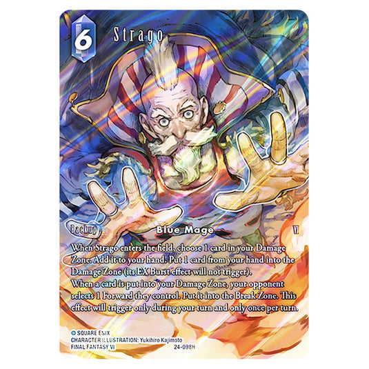 Strago 24-098H-a card from the Final Fantasy set Hidden Legends