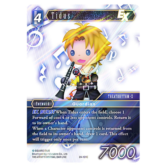 Tidus 24-101C card from the Final Fantasy set Hidden Legends