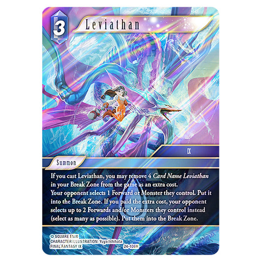 Leviathan 24-106H card from the Final Fantasy set Hidden Legends