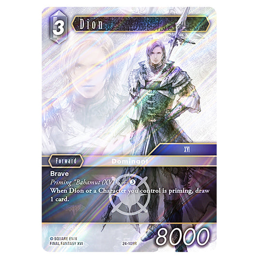 Dion 24-109R card from the Final Fantasy set Hidden Legends