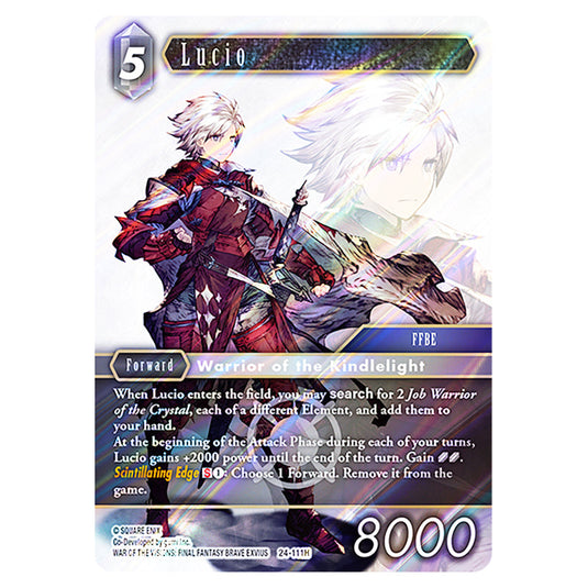 Lucio 24-111H card from the Final Fantasy set Hidden Legends