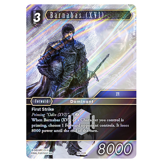 Barnabas (XVI) 24-113R card from the Final Fantasy set Hidden Legends