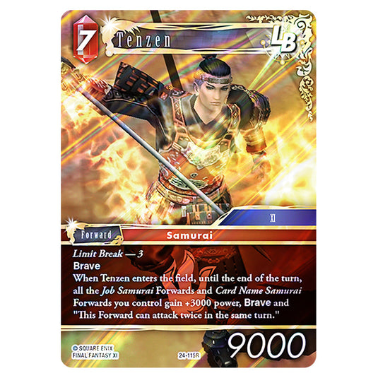 Tenzen 24-115R card from the Final Fantasy set Hidden Legends