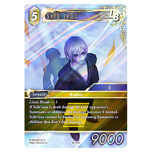 Selh'teus 24-118R card from the Final Fantasy set Hidden Legends