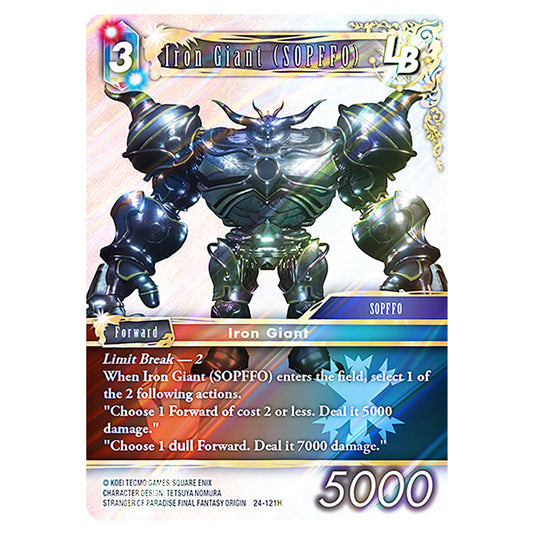 Iron Giant (SOPFFO) 24-121H card from the Final Fantasy set Hidden Legends