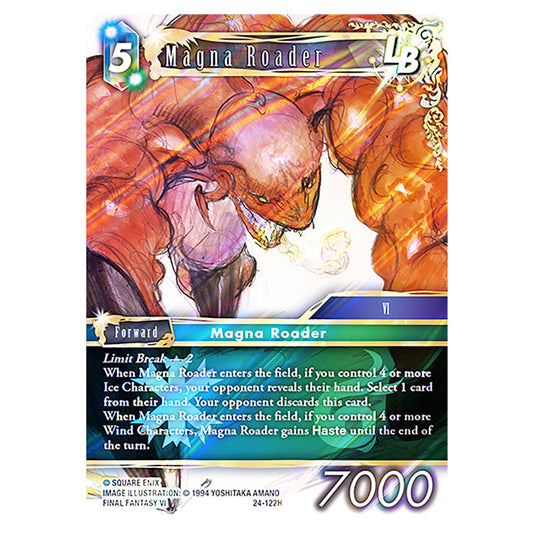 Magna Roader 24-122H card from the Final Fantasy set Hidden Legends