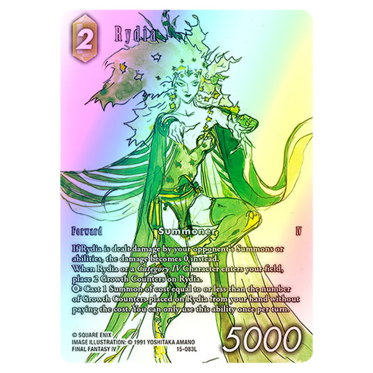 Rydia 15-083Lb-23 card from the Final Fantasy set Hidden Trials