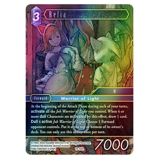 Refia 19-102La-23 card from the Final Fantasy set Hidden Trials