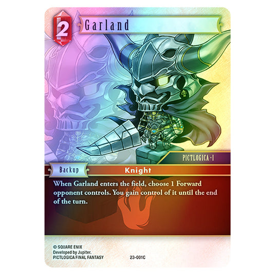 Garland 23-001C card from the Final Fantasy set Hidden Trials