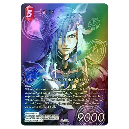 Caius 23-002Lb card from the Final Fantasy set Hidden Trials