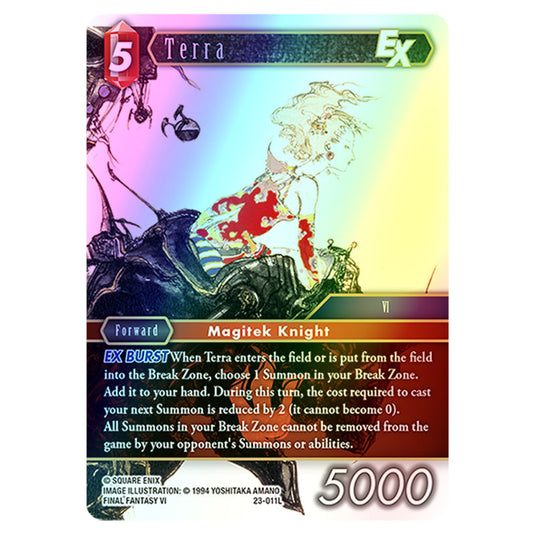 Terra 23-011L card from the Final Fantasy set Hidden Trials