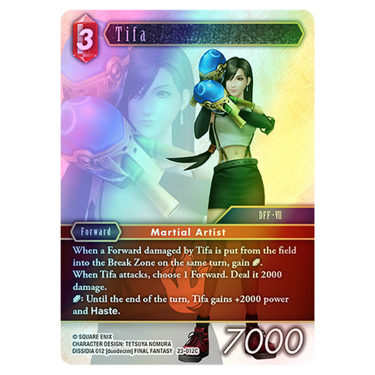 Tifa 23-012C card from the Final Fantasy set Hidden Trials